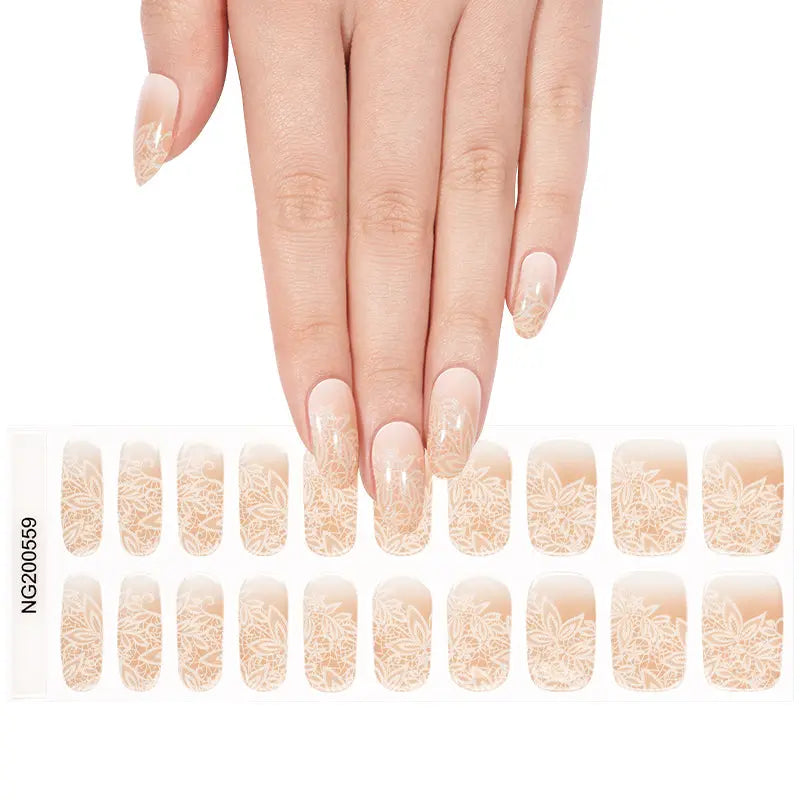 Golden Bloom | Stickers de Gel