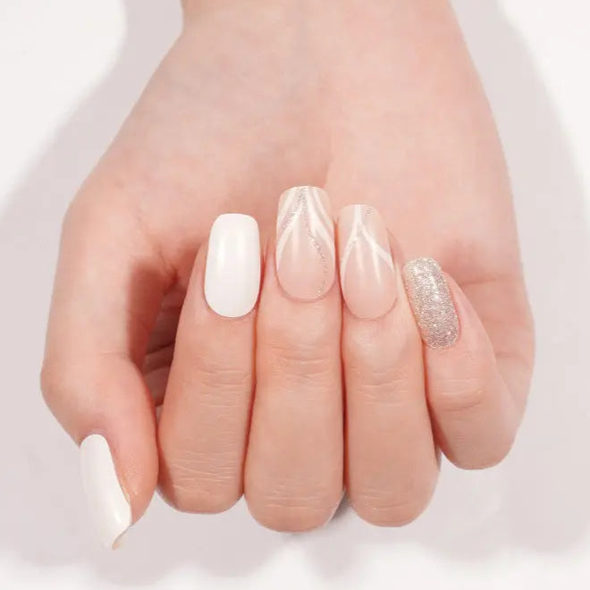 Champagne Glow | Stickers de Gel