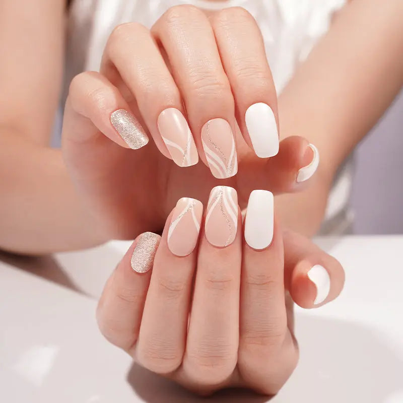 Champagne Glow | Stickers de Gel