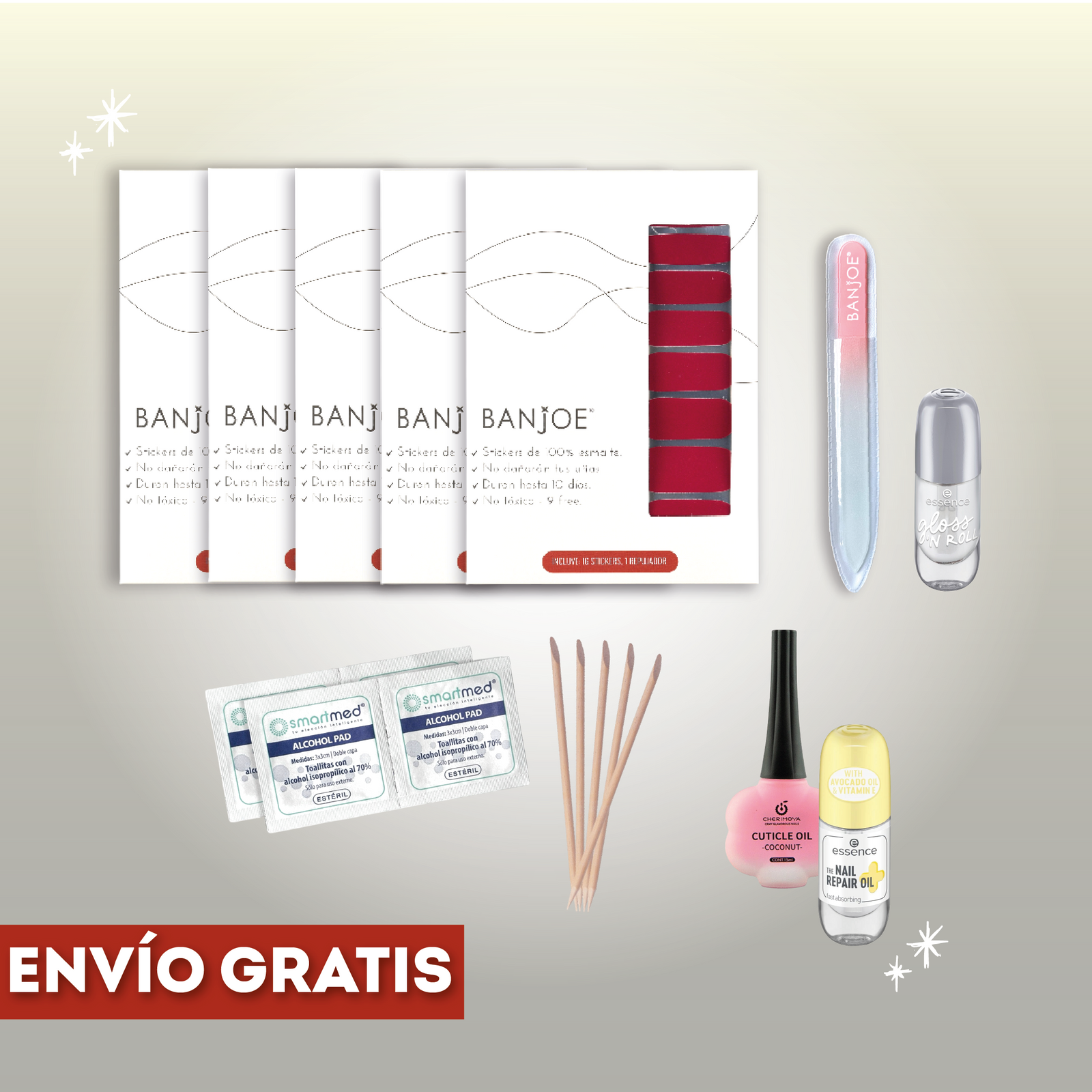 Kit Inicial Stickers de Esmalte