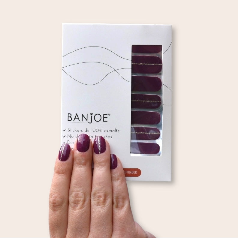 Burdeo Fancy | Stickers de Esmalte