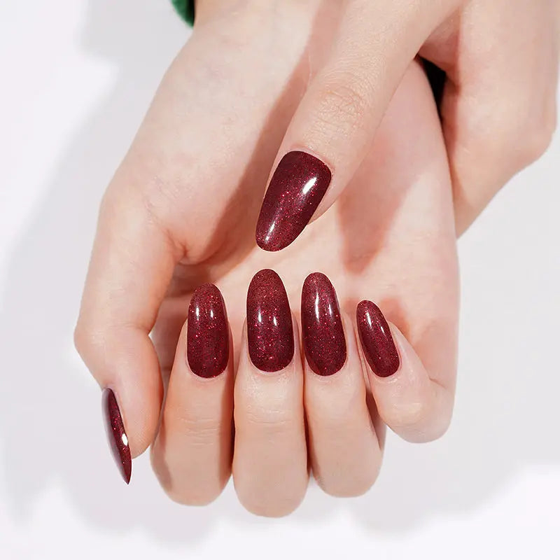 Red xmas glitter | Stickers de Gel