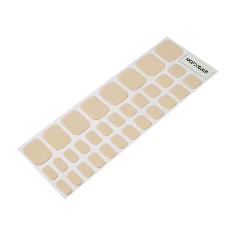 Nude Pastel Pedicure | Stickers de Gel