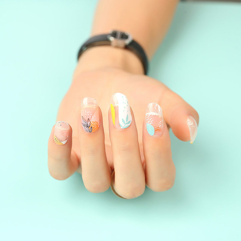 Tropical Minimalista | Stickers de Esmalte