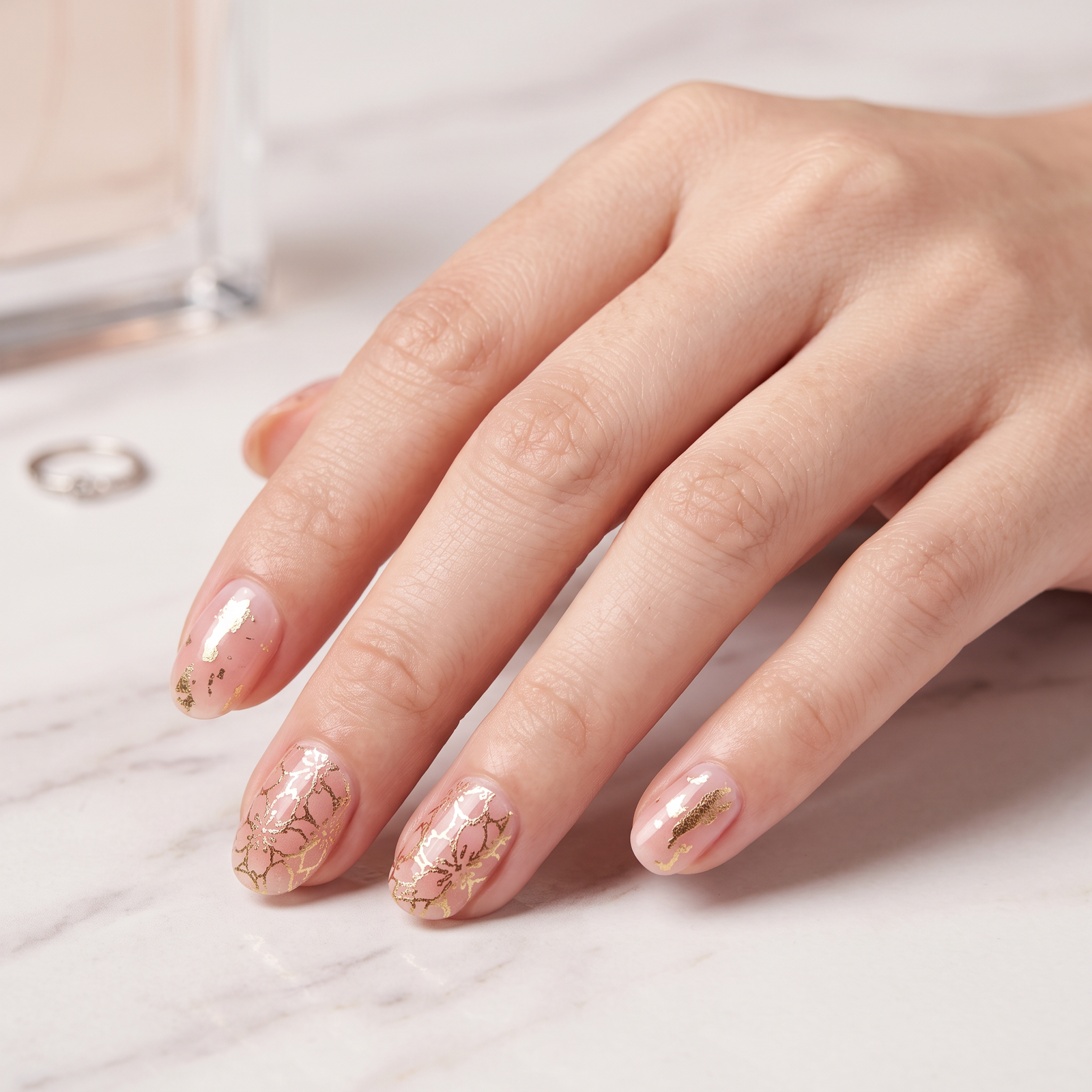 Golden Flowers | Esmalte