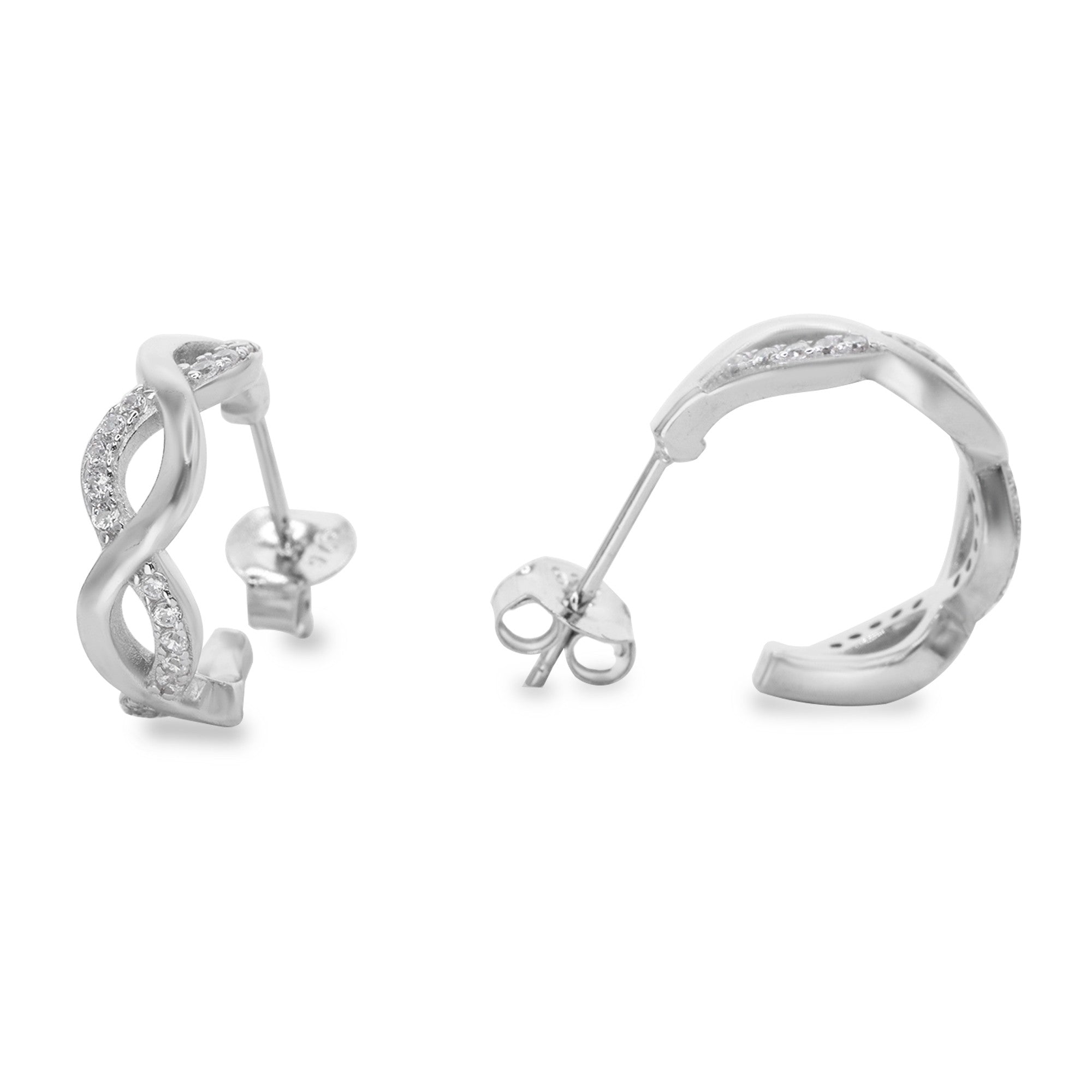 Argollas Infinito Plata 25mm