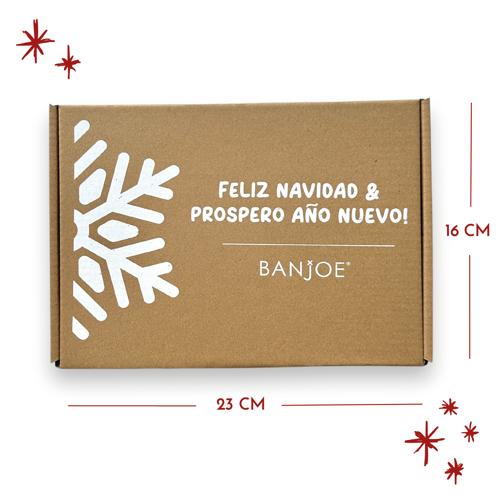 Caja Kraft Navideña 23x16 CM