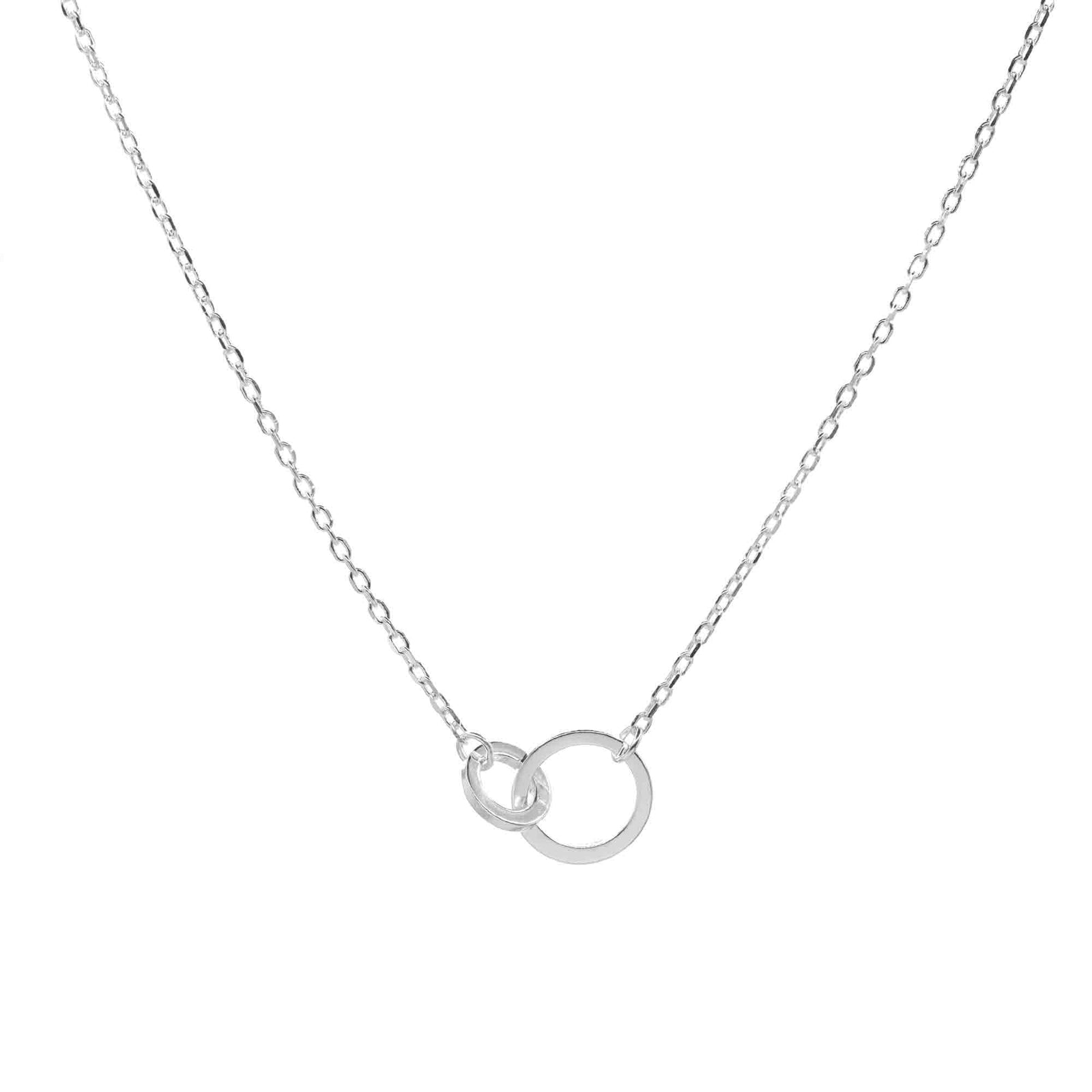 Collar Doble Argollas Plata