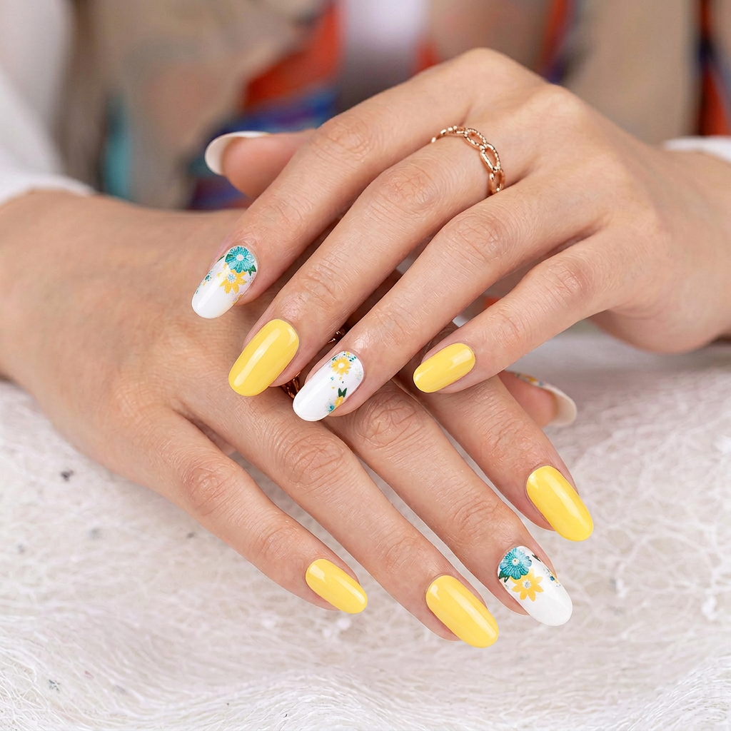 Yellow Bloom | Stickers de Esmalte