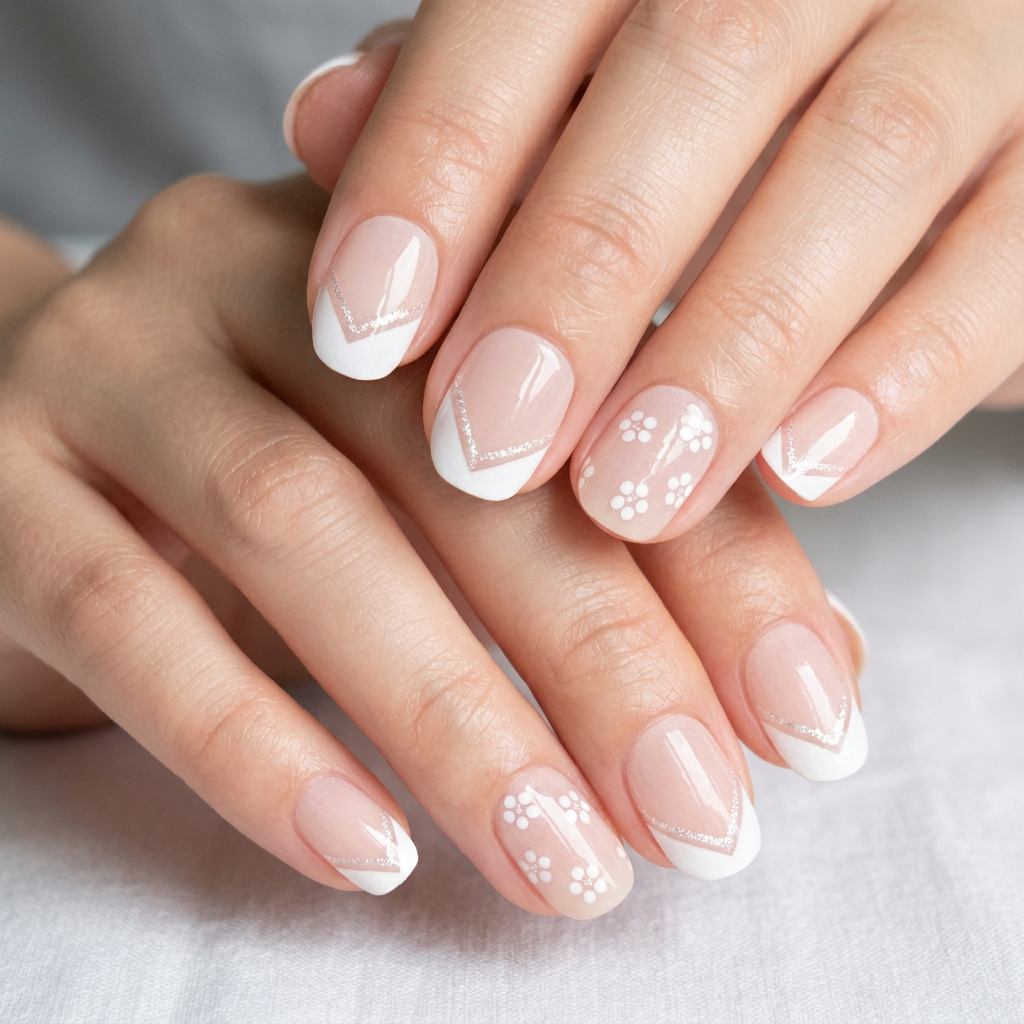 Rosa Chevron | Stickers de Esmalte