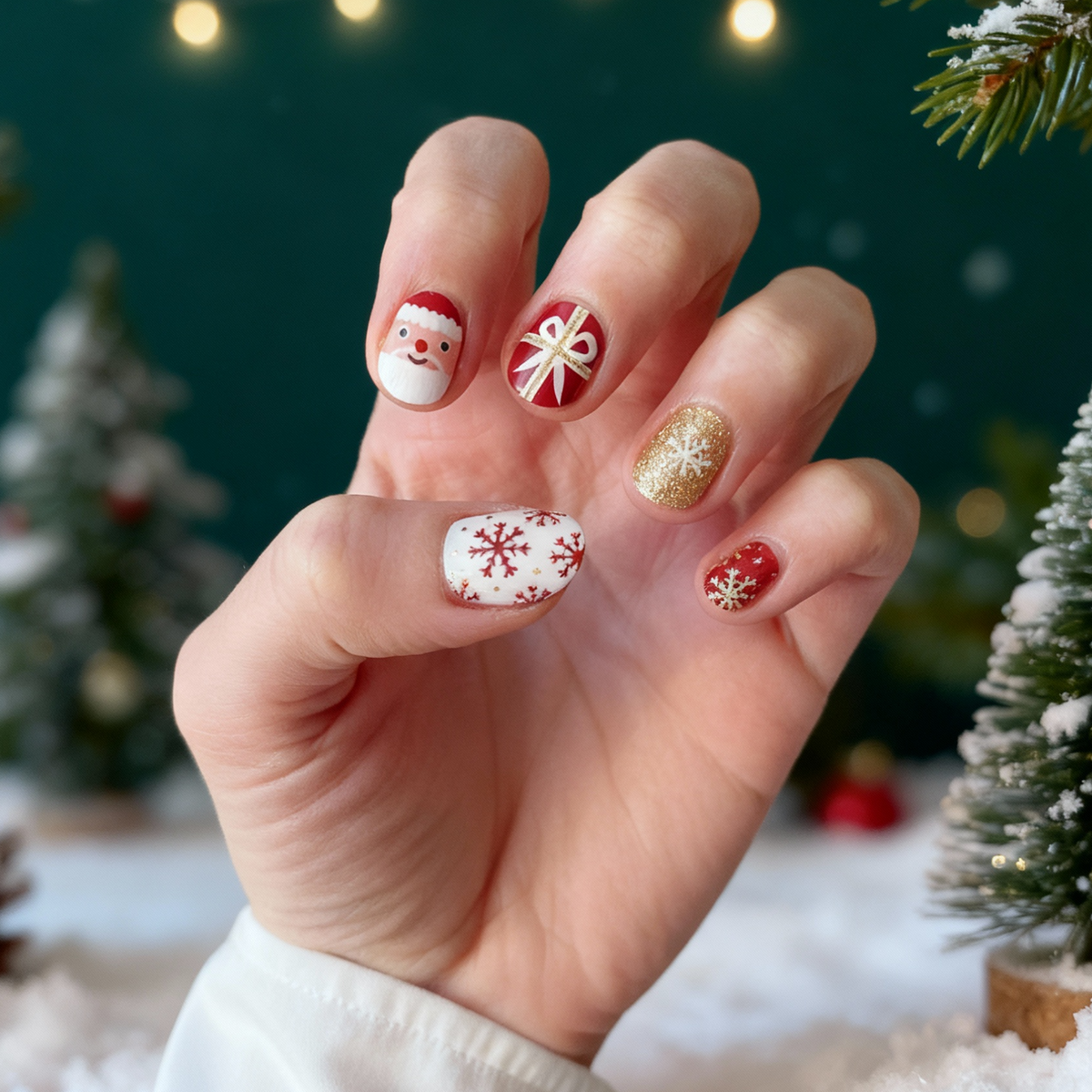 Regalo de Santa | Stickers de Esmalte