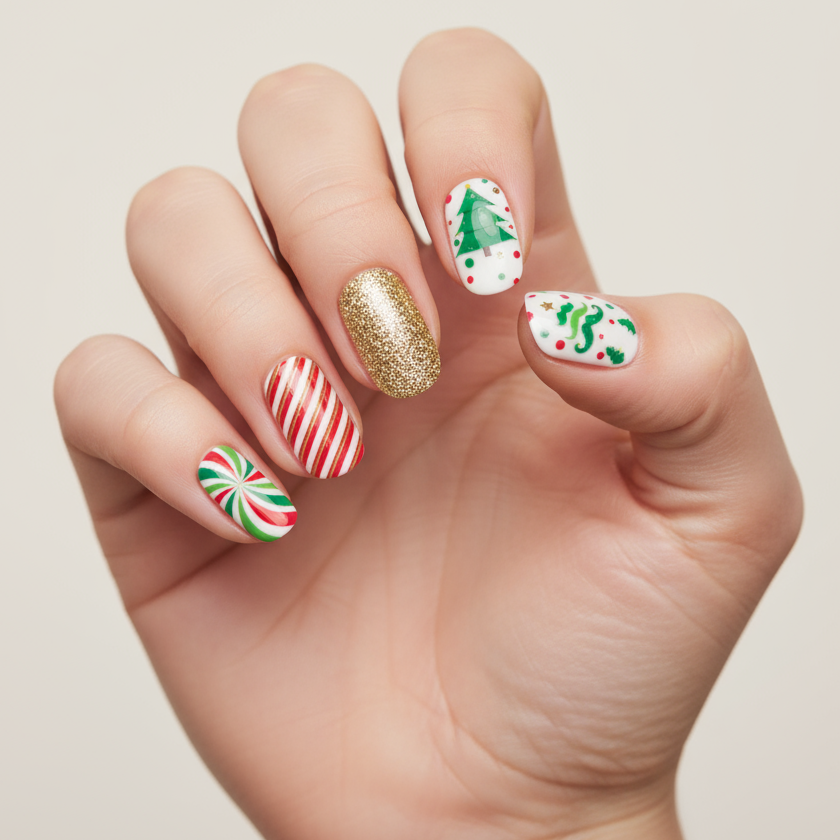 Verde Navidad | Stickers de Esmalte