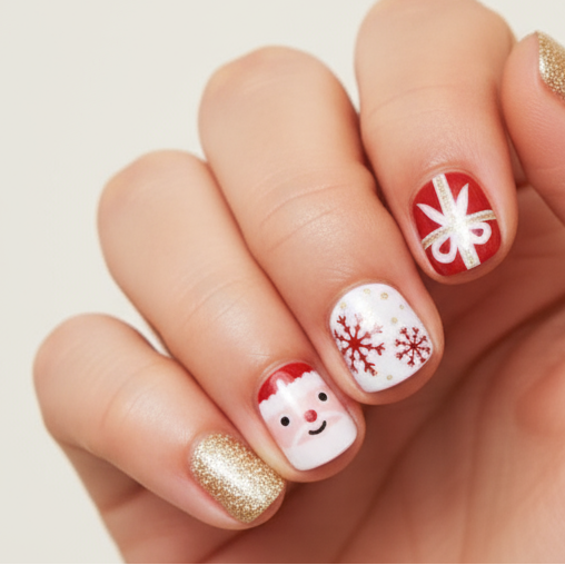 Regalo de Santa | Stickers de Esmalte