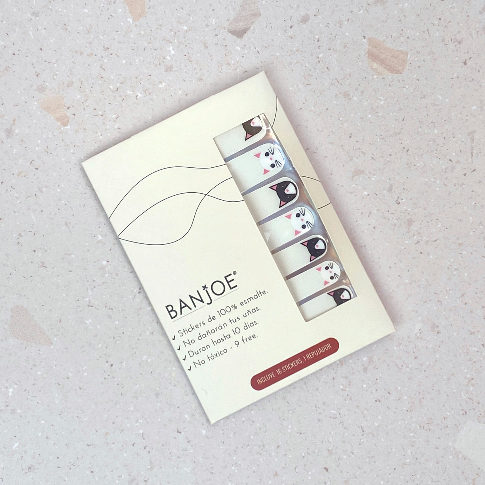 Gatitos Transparentes | Stickers de Esmalte