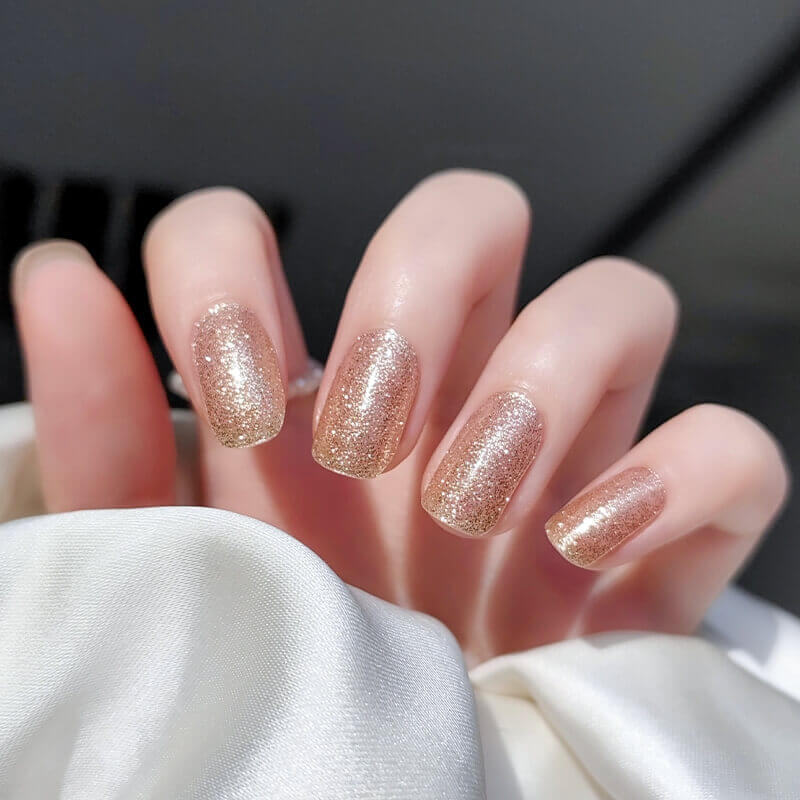 Gold Glitter | Stickers de Gel