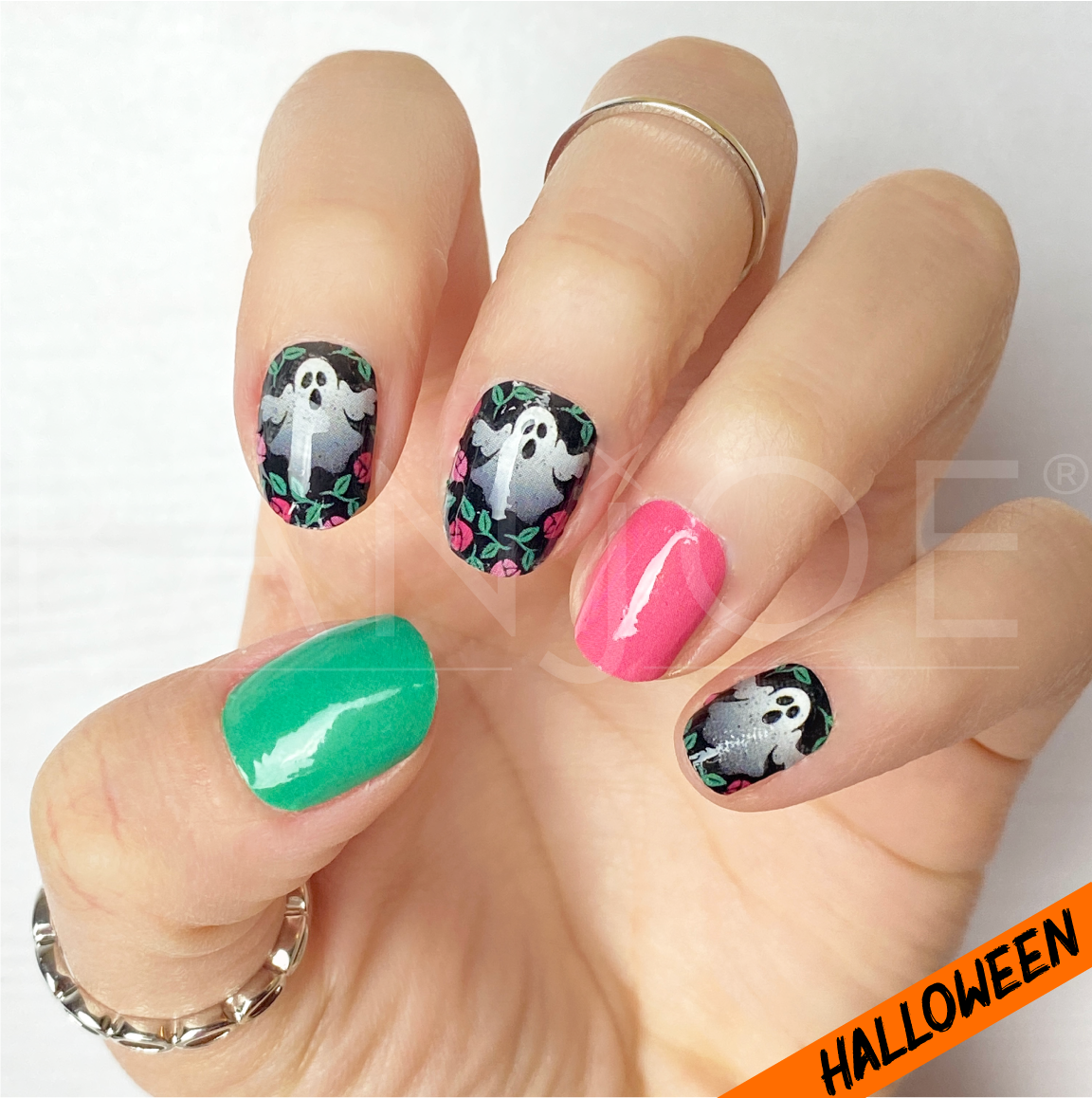 Fantasmas & Rosas | Stickers de Esmalte