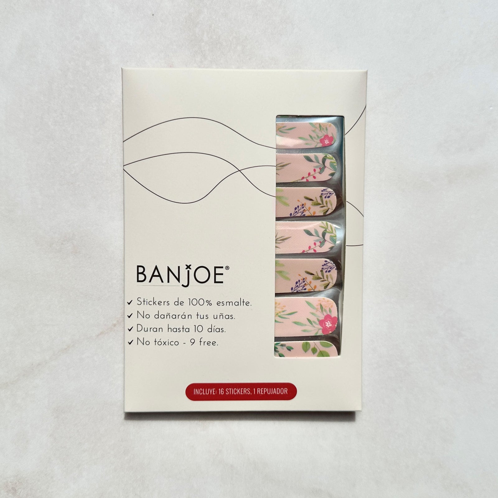 Nude Floral | Stickers de Esmalte