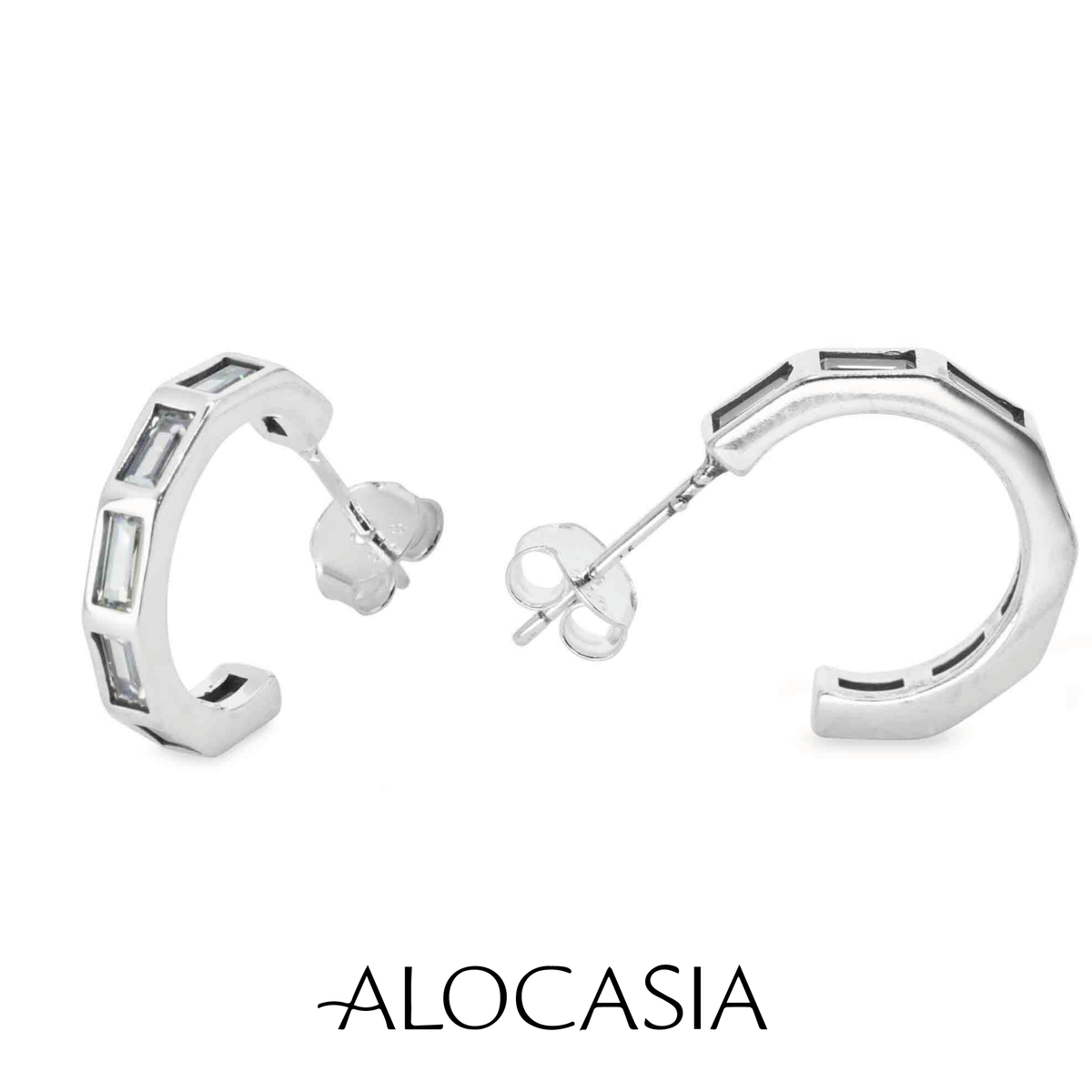 Argollas Diana Plata 15 mm