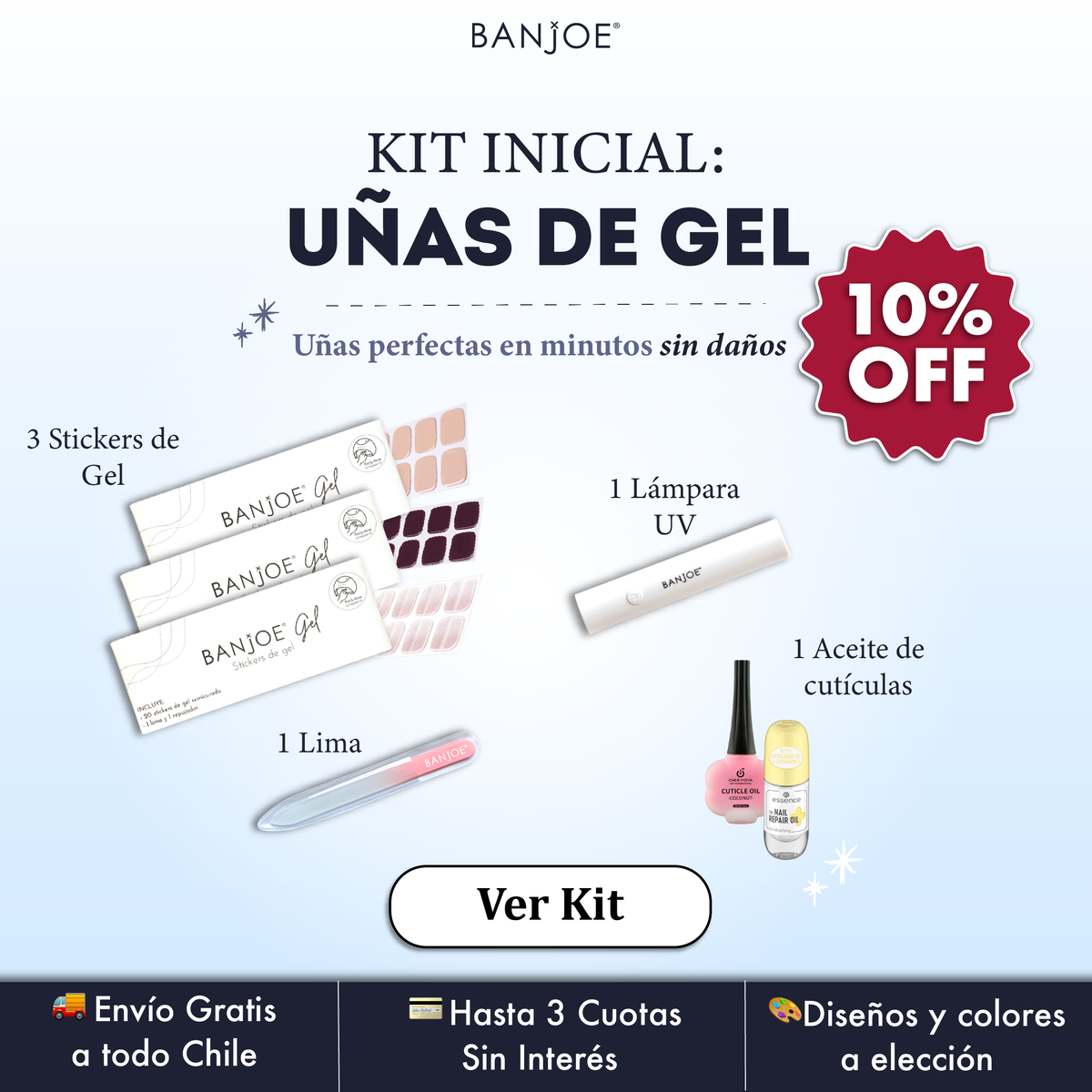 Kit Inicial - Uñas de Gel