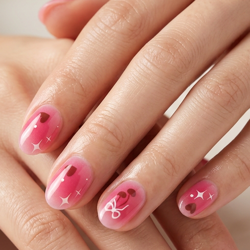 Cherry Kiss | Stickers de Esmalte