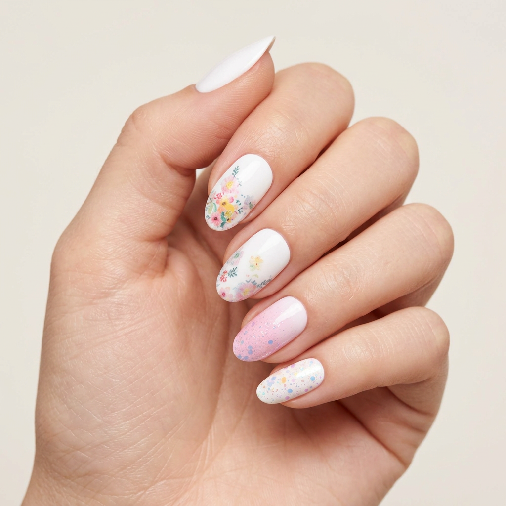 Confetti Bloom | Stickers de Esmalte