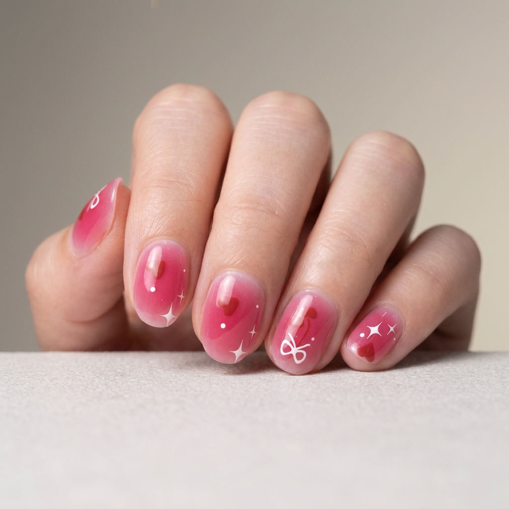 Cherry Kiss | Stickers de Esmalte