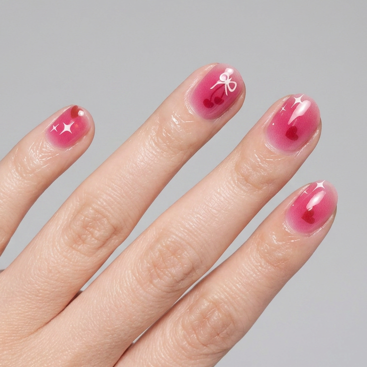 Cherry Kiss | Stickers de Esmalte