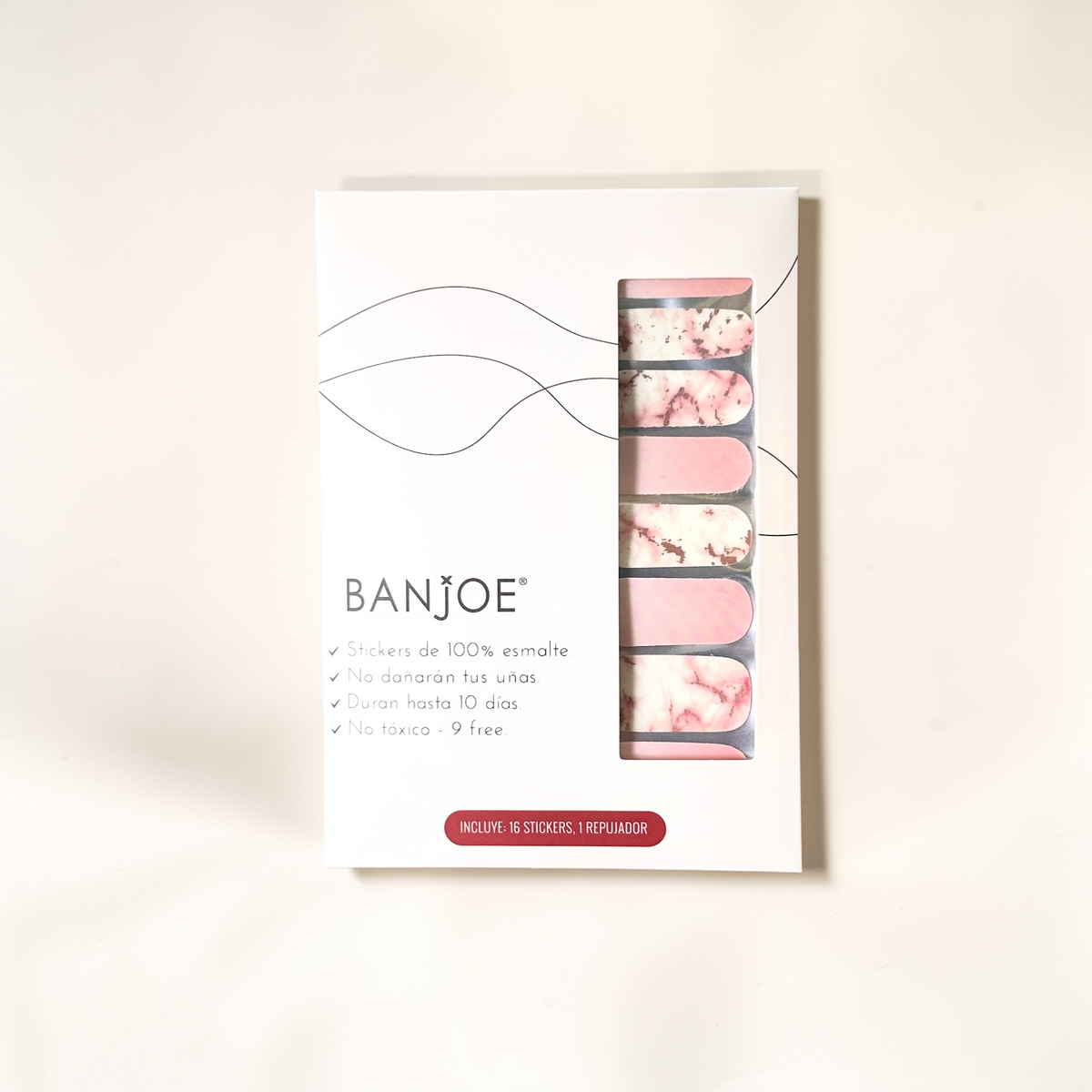 Mármol Rosa | Stickers de Esmalte