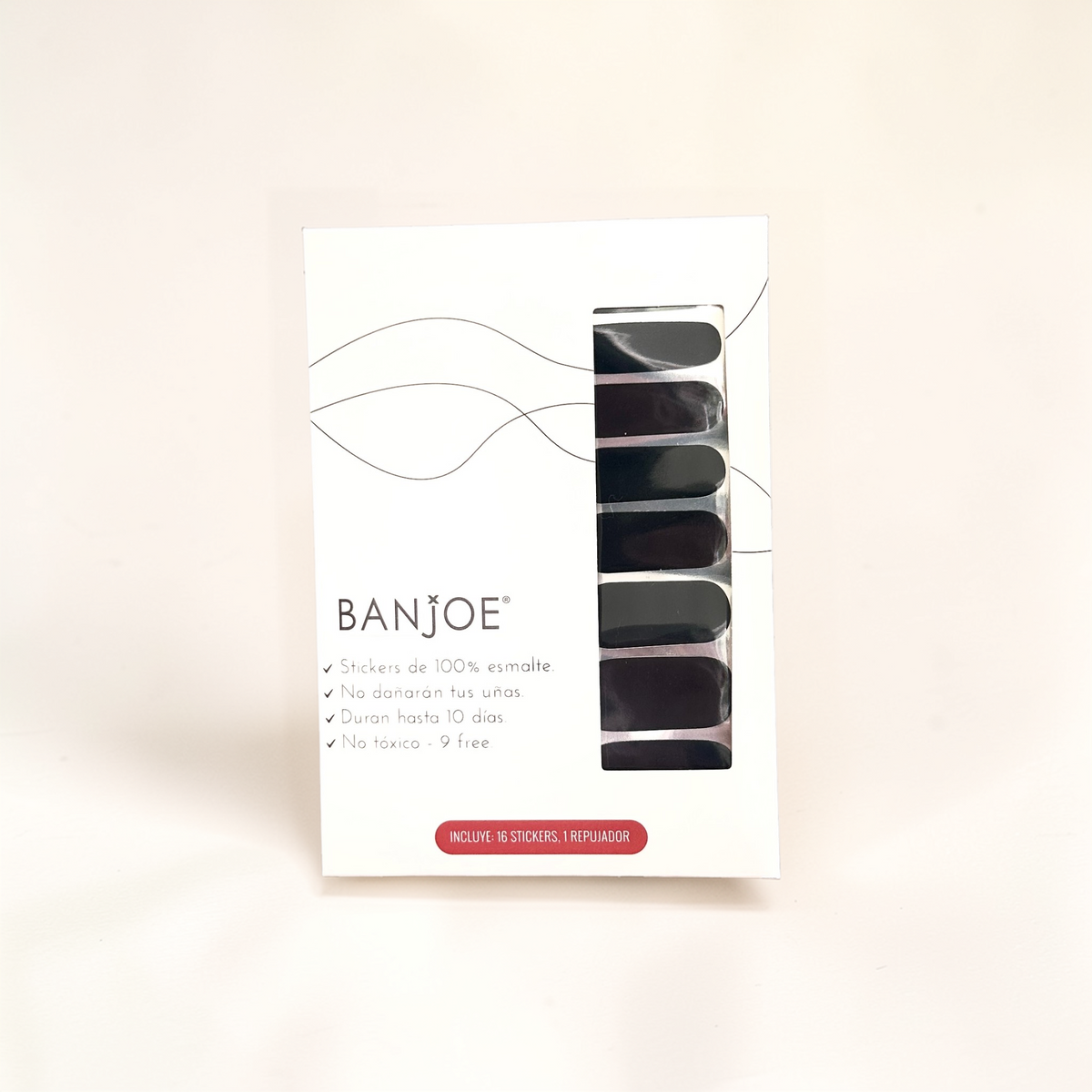 Negro Obsidiana | Stickers de Esmalte