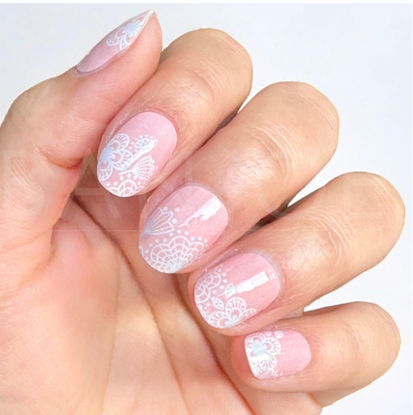 Rosa Mandala | Stickers de Esmalte