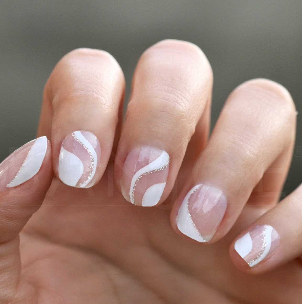 Ondas Blancas | Stickers de Esmalte