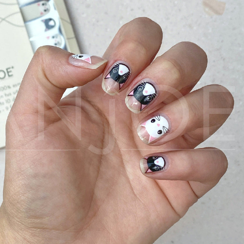 Gatitos Transparentes | Stickers de Esmalte