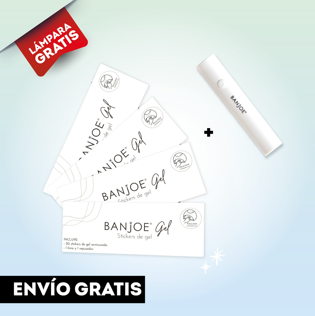 Pack Gel | 4 Diseños + Lámpara GRATIS