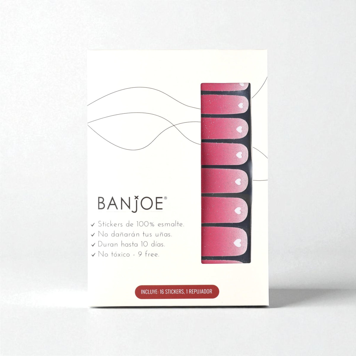 Pink Heart  | Stickers de Esmalte