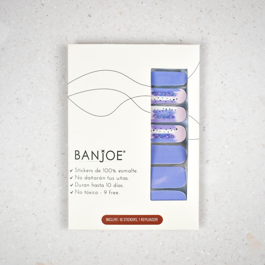 Pinceladas Lila | Stickers de Esmalte