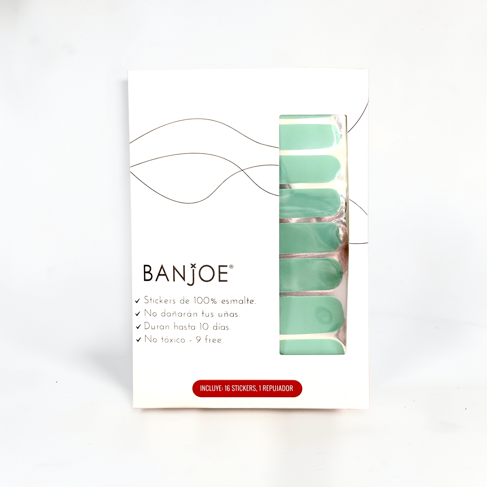 Verde Caribe | Stickers de Esmalte