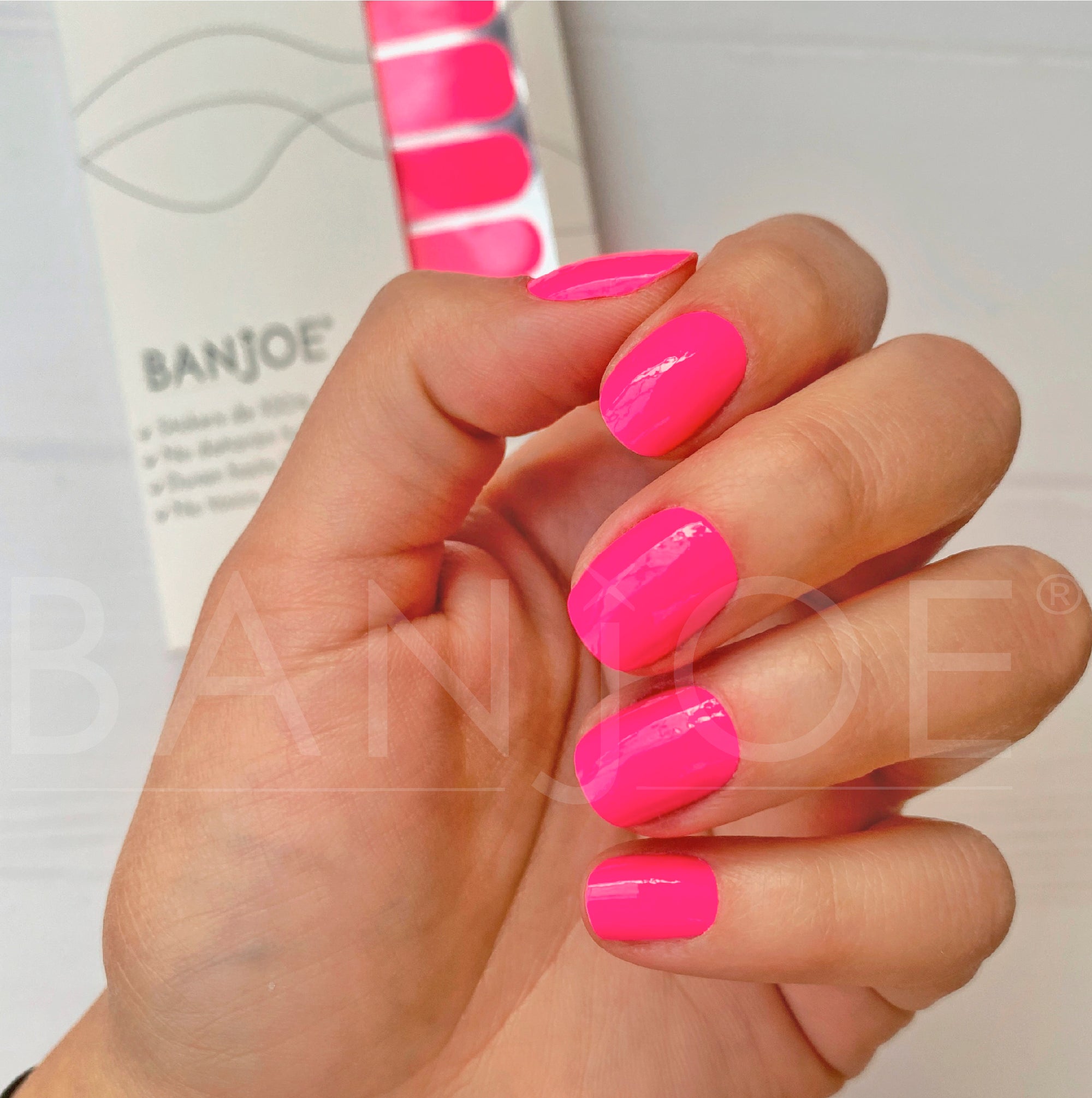 Rosa Neón | Stickers de Esmalte