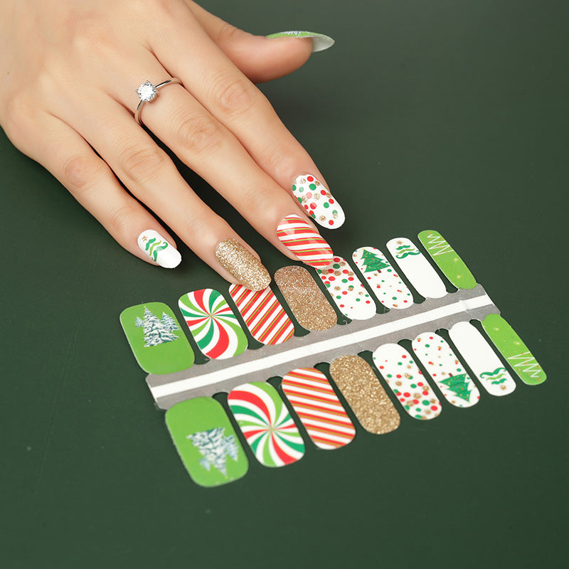Verde Navidad | Stickers de Esmalte