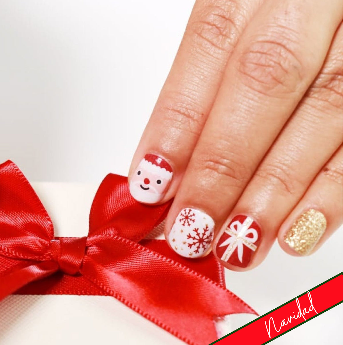 Regalo de Santa | Stickers de Esmalte