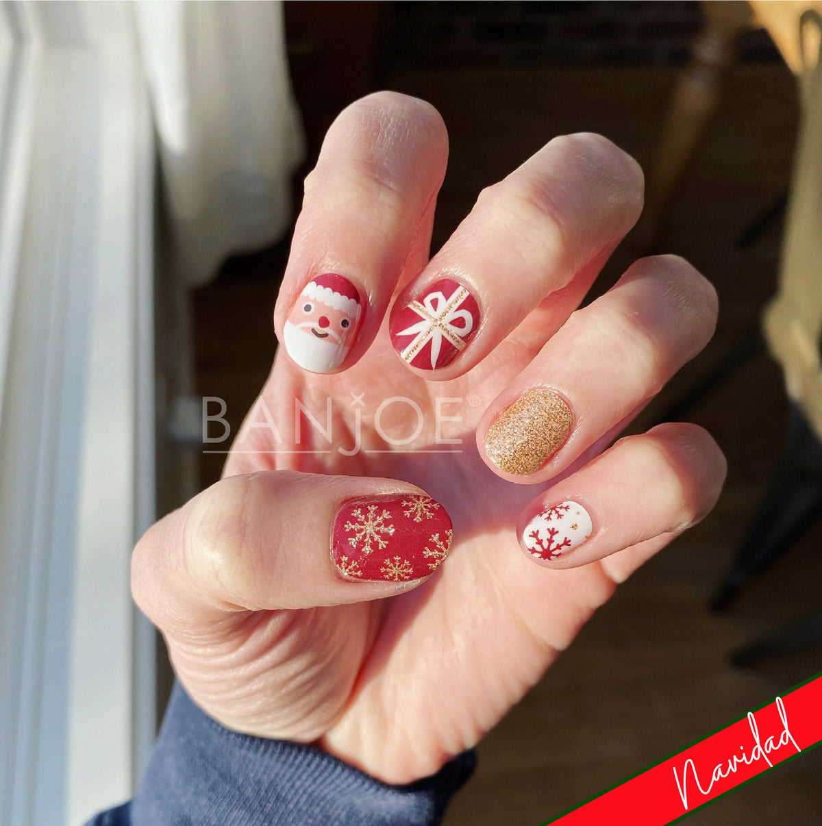 Regalo de Santa | Stickers de Esmalte