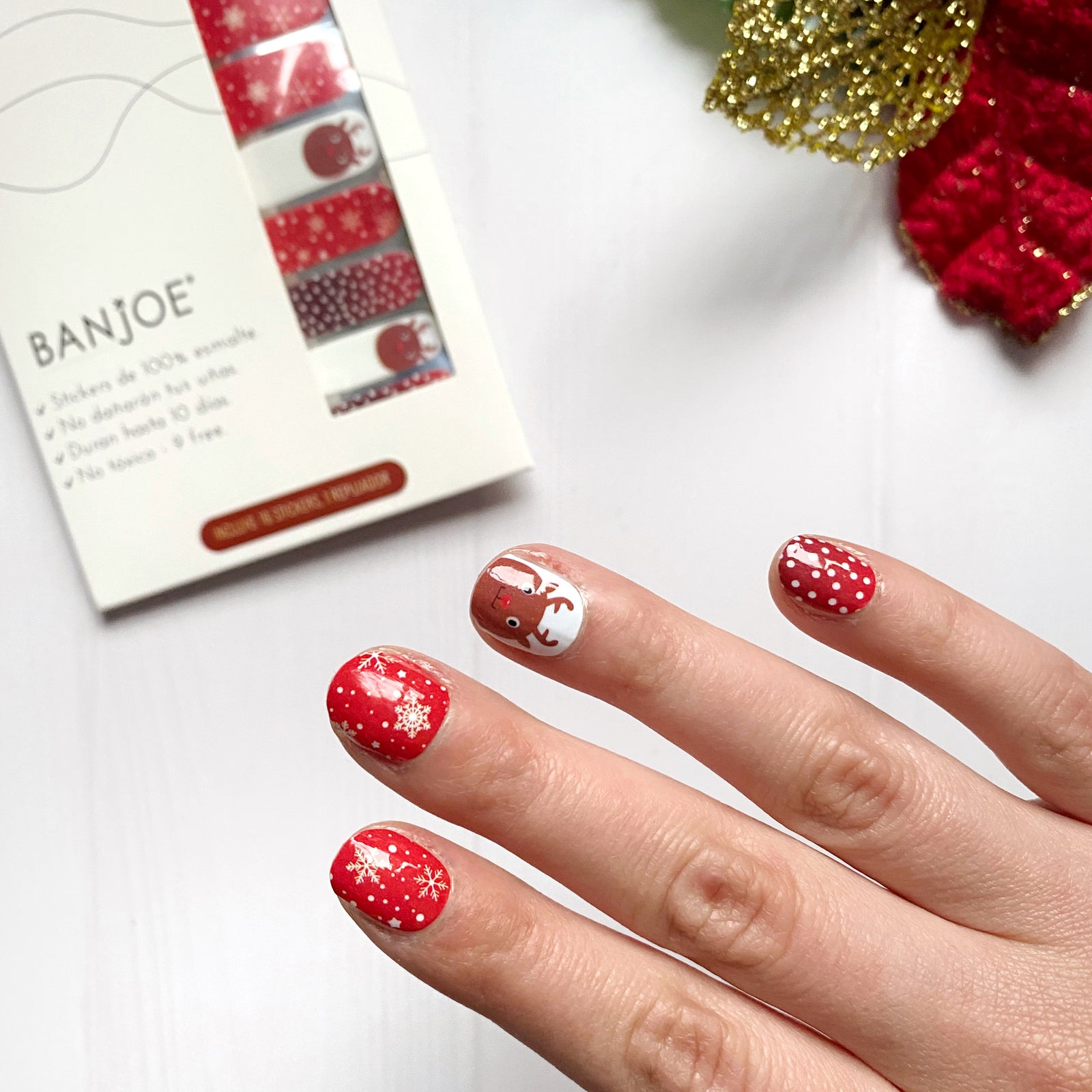 Rodolfo el Reno | Stickers de Esmalte