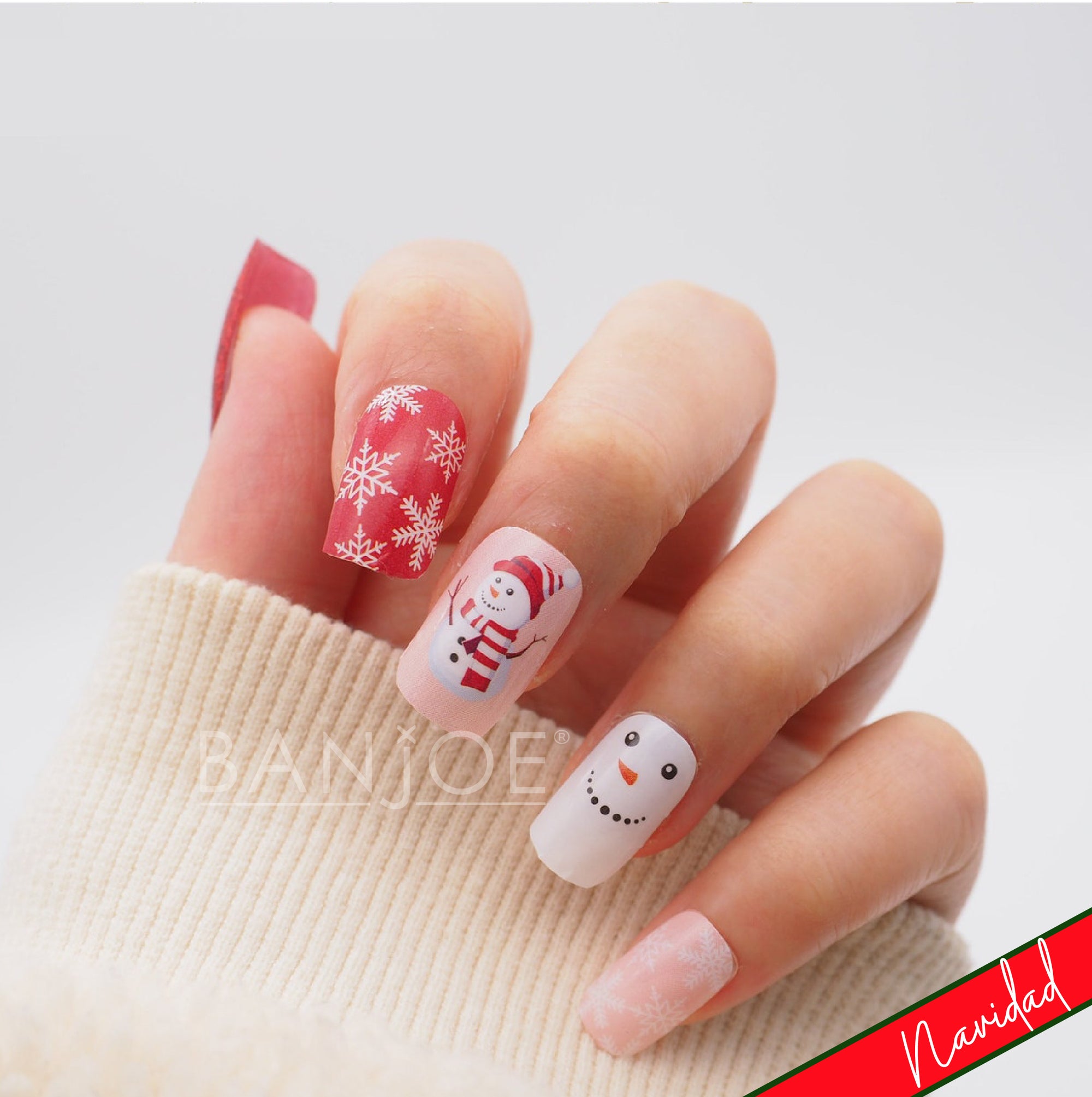 Frosty Rosa | Stickers de Esmalte