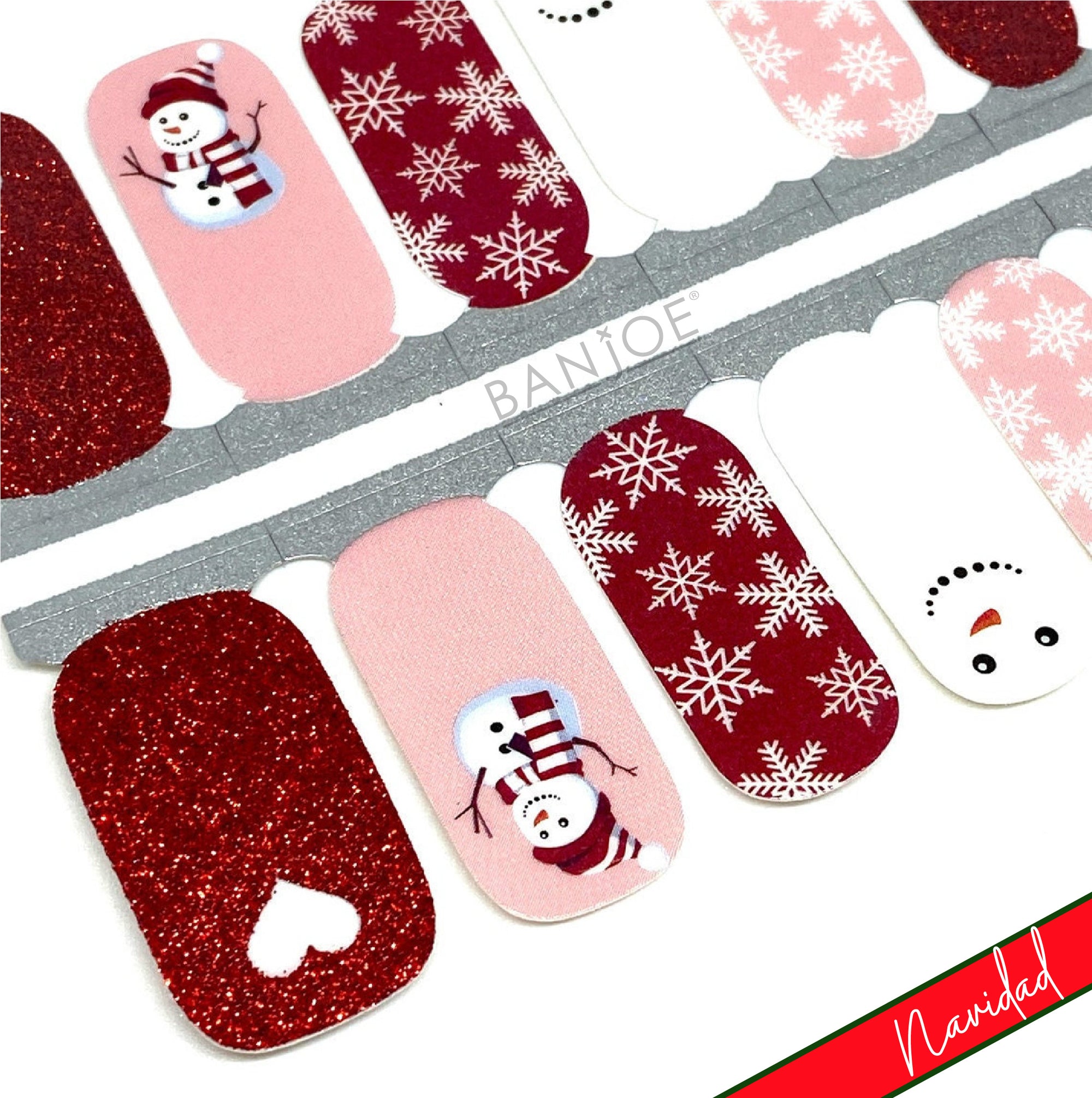 Frosty Rosa | Stickers de Esmalte