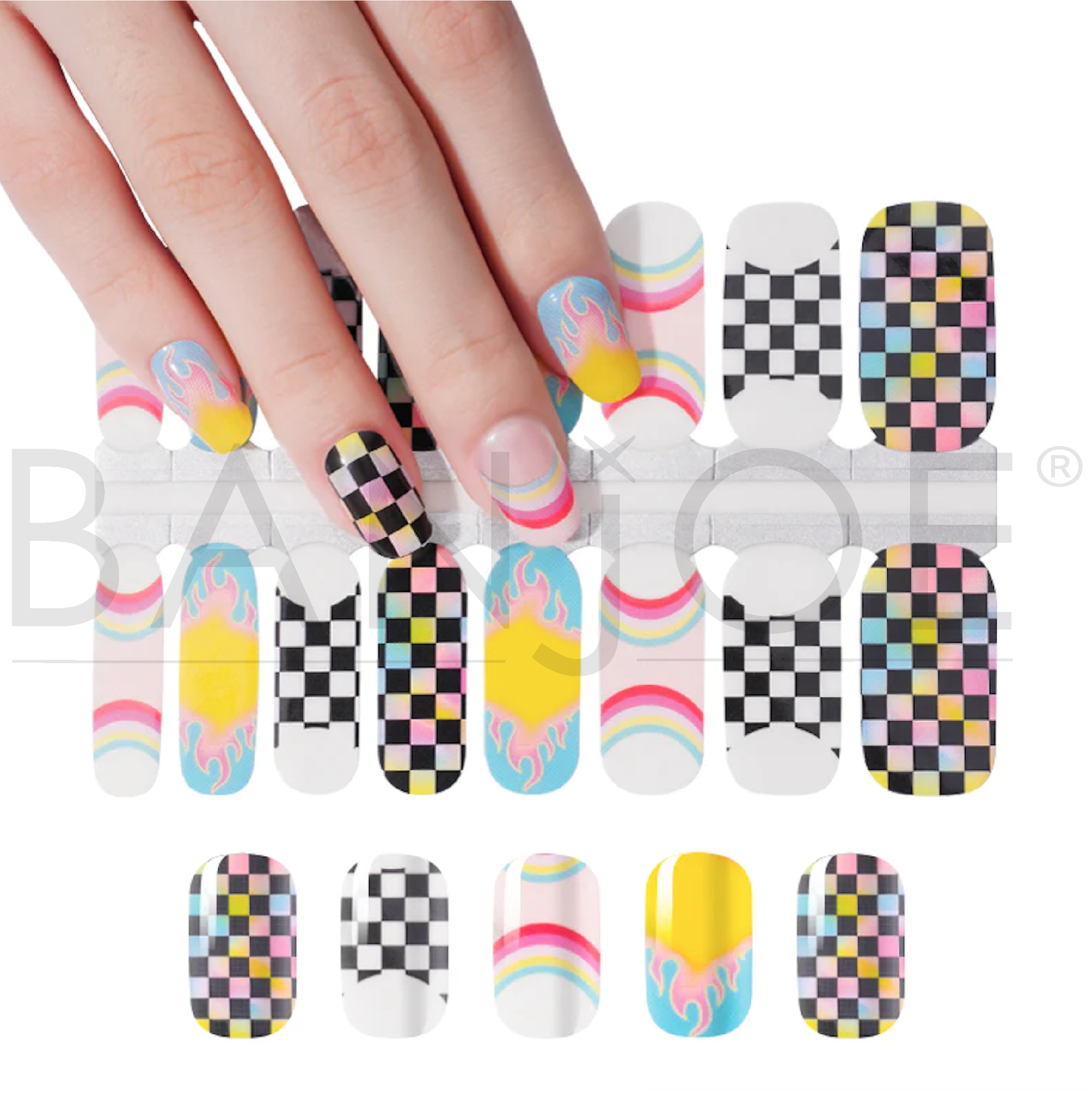 Rainbow Race | Stickers de Esmalte