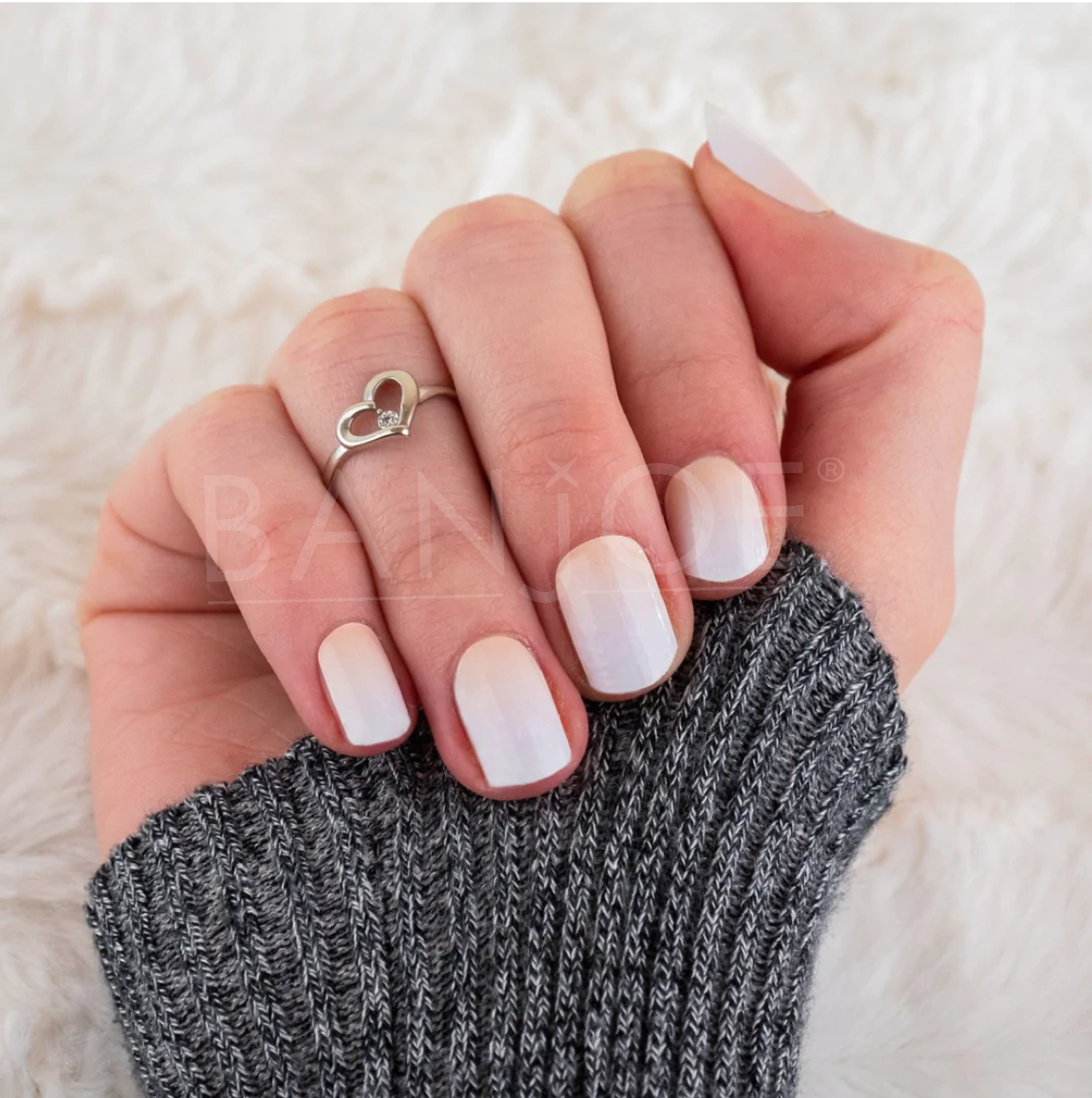 Degradado blanco nude| Stickers de Esmalte