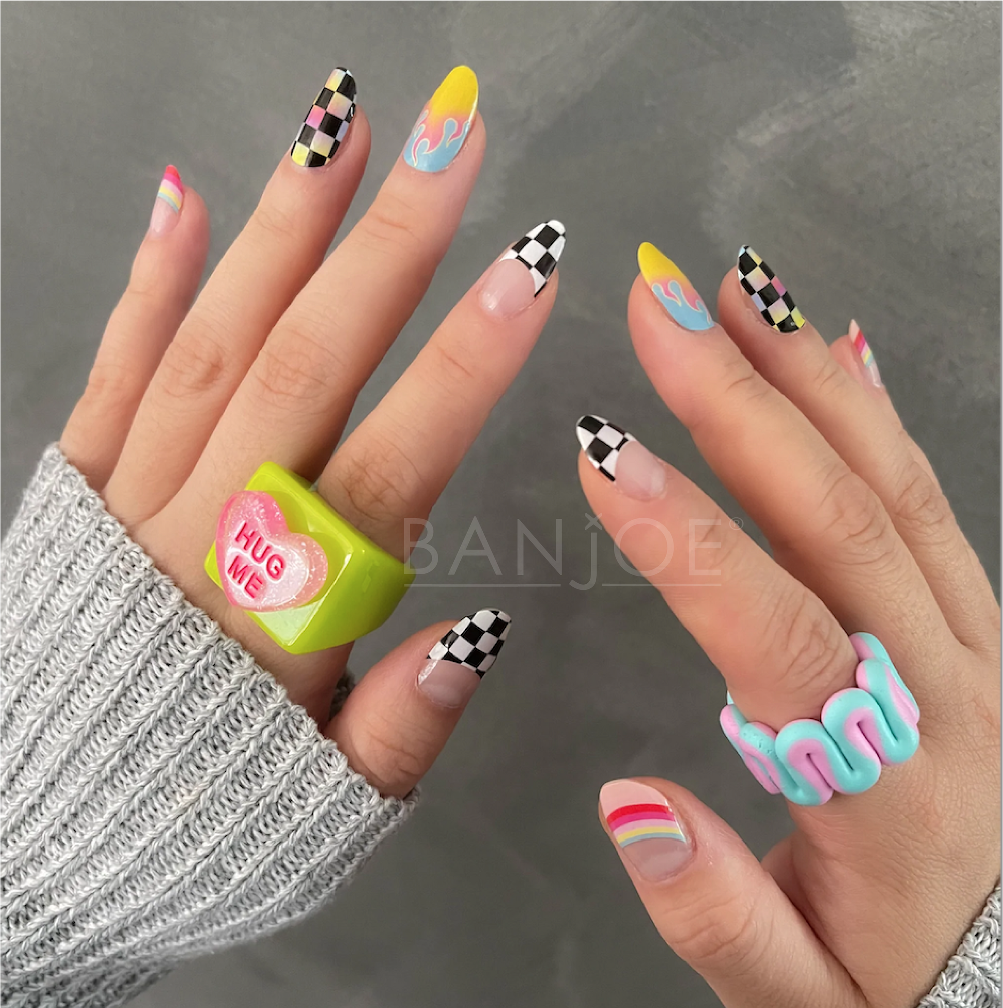 Rainbow Race | Stickers de Esmalte